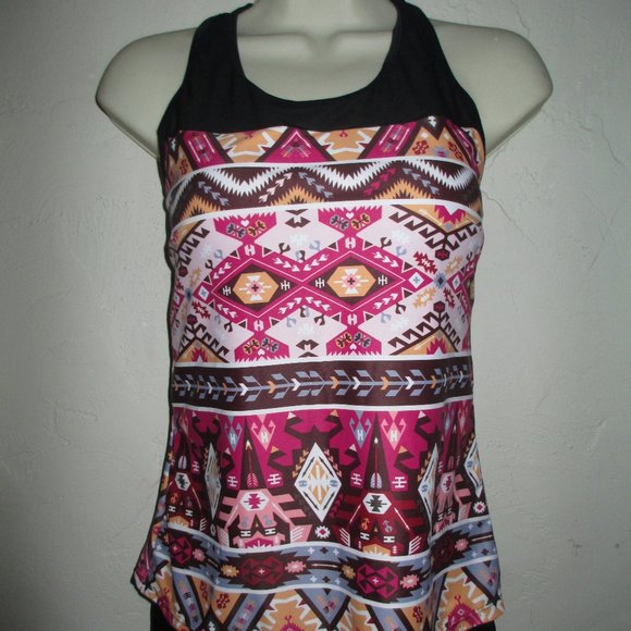 Size Small 2 Piece swimsuit set shorts/tankini top, new juniors - Picture 1 of 4